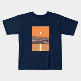 Foggy sunset Kids T-Shirt